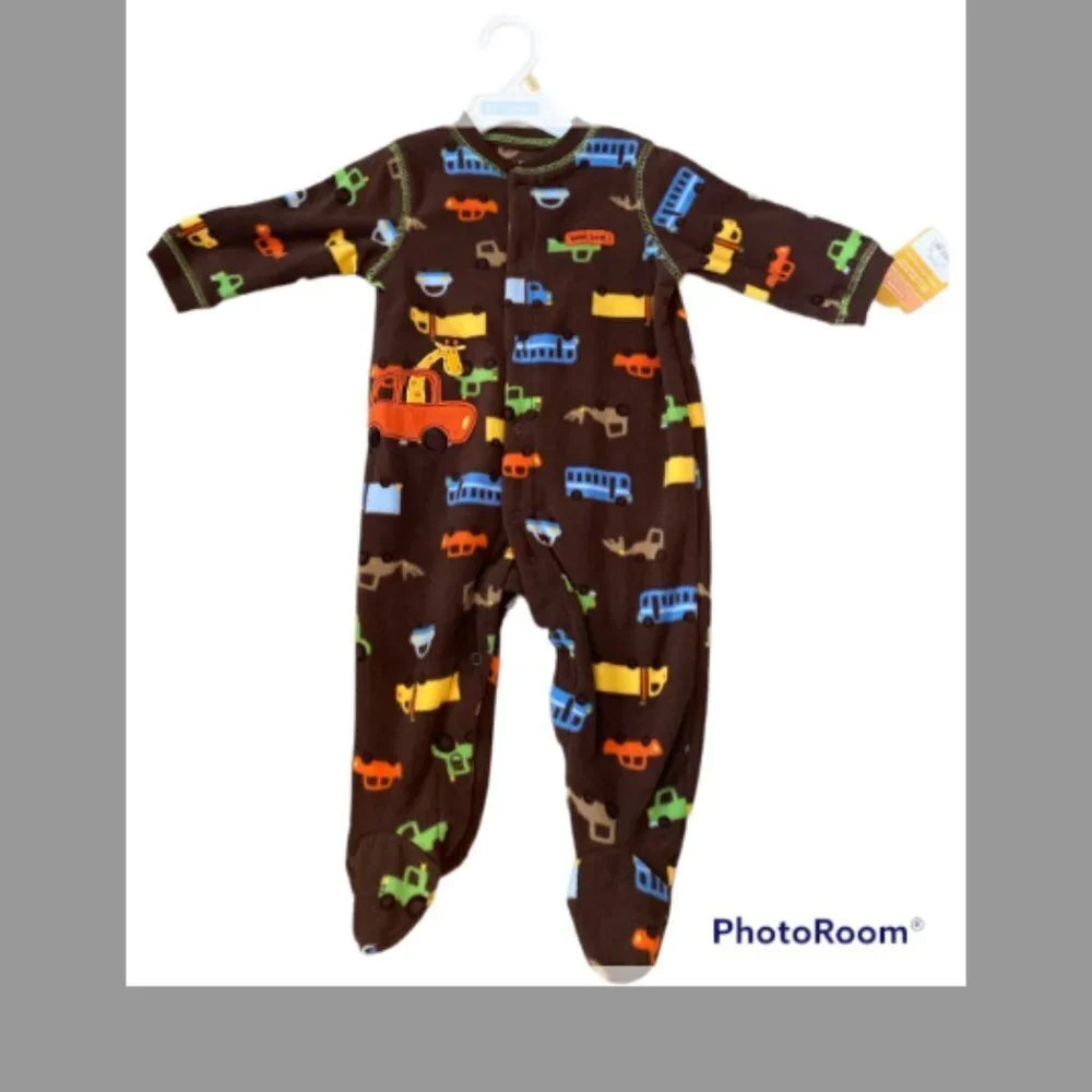 Carters Infant Pajamas one piece 9M NWT with Automobiles